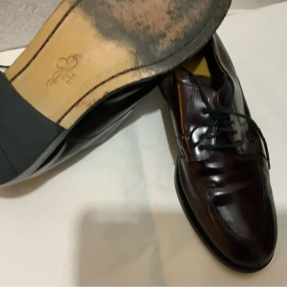Cole Haan Dress Shoes Men’s Size 9 Medium Burgundy Leather Oxfords